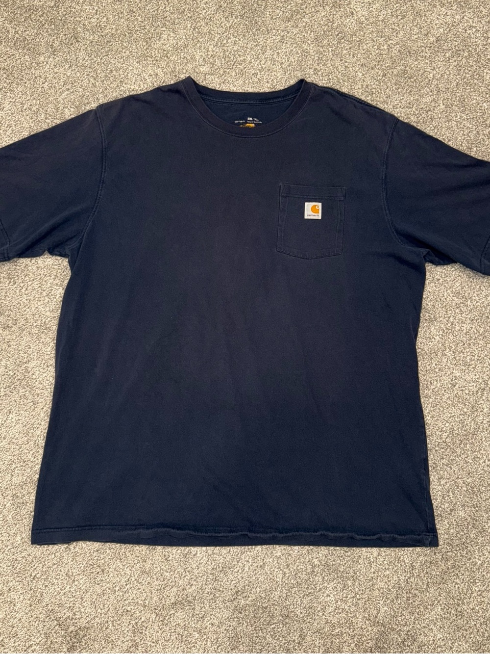 Carhartt Men's Dark Navy Short Sleeve Pocket Tee